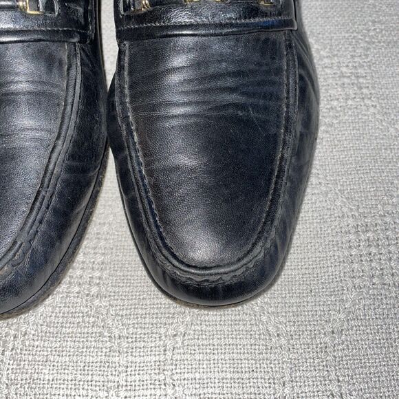 Allen Edmonds Genova Men’s Dress Loafers Size 11 D Black Leather Going Out Party main image 5